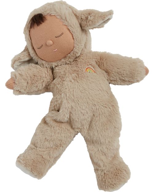 Olli Ella Bambola Cozy Dinkum - Lamby Pip - 35 cm - 100% Cotone - Grigio Caldo Bambole