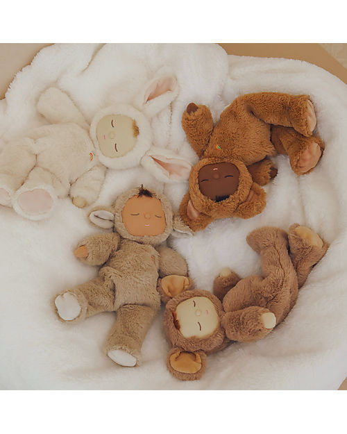 Olli Ella Bambola Cozy Dinkum - Mousy Pickle - 37 cm - 100% Cotone - Biscotto Bambole