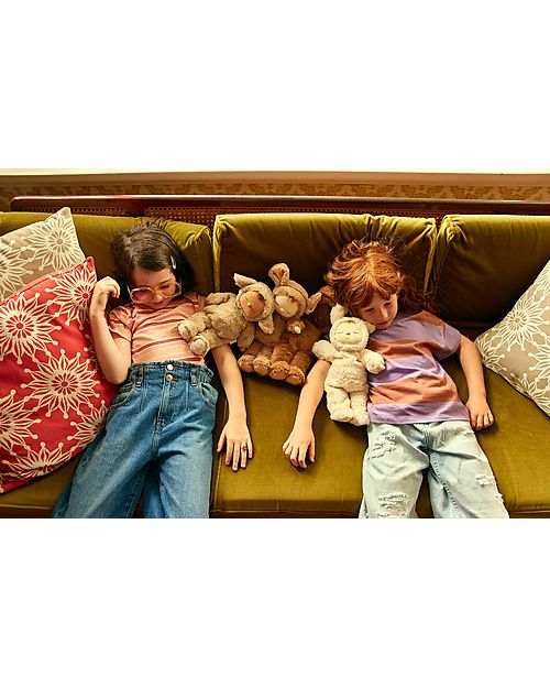 Olli Ella Bambola Cozy Dinkum - Mousy Pickle - 37 cm - 100% Cotone - Biscotto Bambole