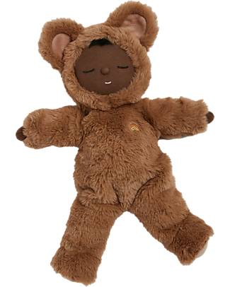 Olli Ella Bambola Cozy Dinkum - Teddy Mini - 37 cm - 100% Cotone - Caramello Bambole