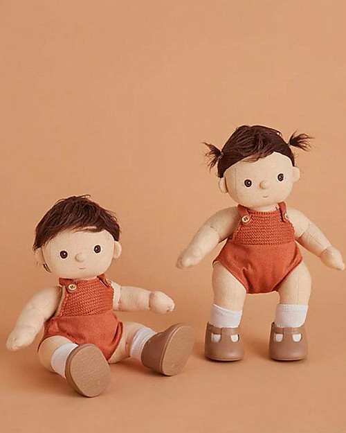 Olli Ella Bambola Dinkum Doll - Peanut - 35 cm - 100% cotone Bambole