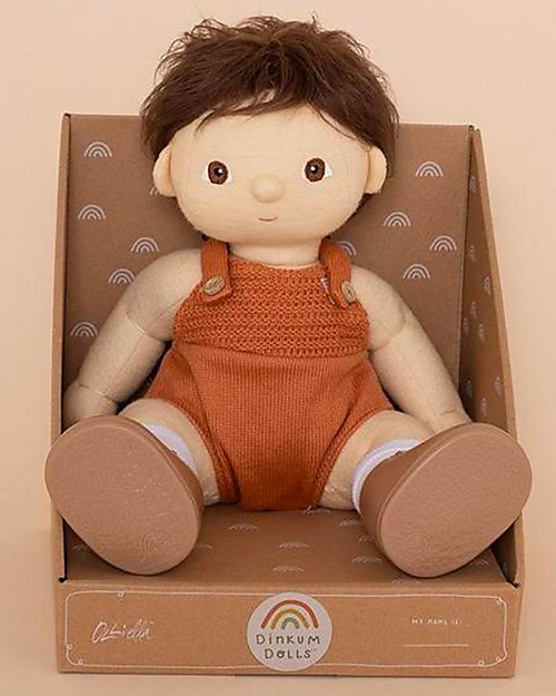 Olli Ella Bambola Dinkum Doll - Peanut - 35 cm - 100% cotone Bambole