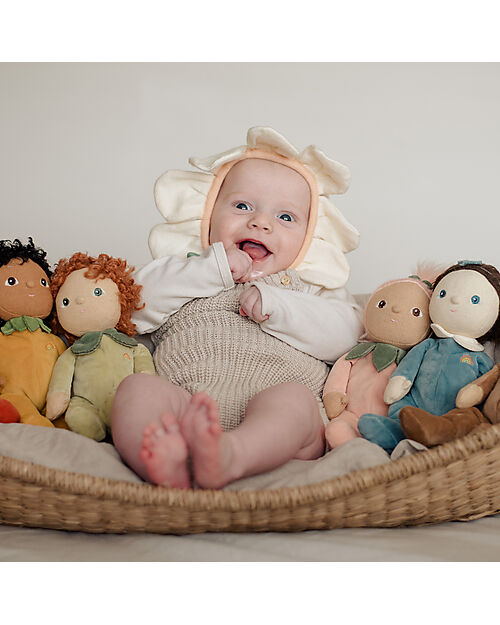 Olli Ella Bambola Dinky Dinkum - Patty Pear - Verde - Morbido Cotone Bambole