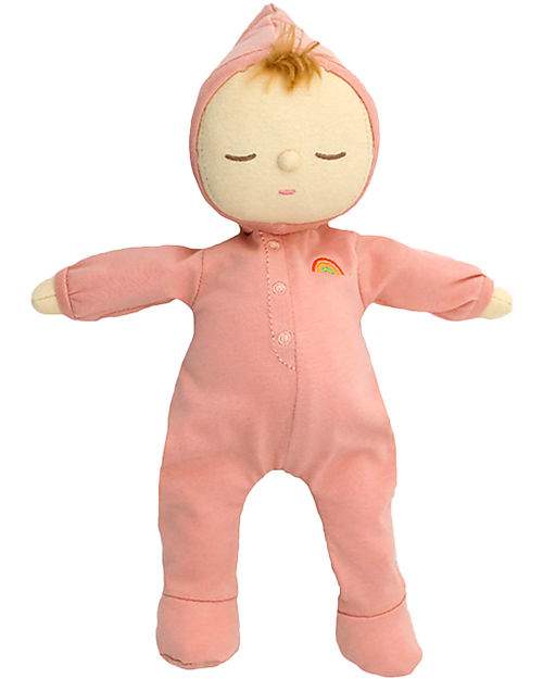 Olli Ella Bambola Dozy Dinkum Doll - Moppet - 32 cm - 100% Cotone - Rosa Bambole