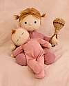 Olli Ella Bambola Dozy Dinkum Doll - Moppet - 32 cm - 100% Cotone - Rosa Bambole