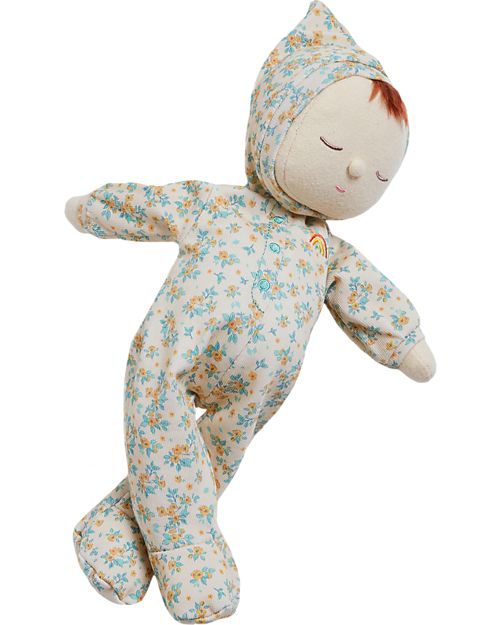Olli Ella Bambola Dozy Dinkum - Pickle Blossom - 100% Cotone - Crema Bambole
