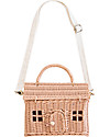 Olli Ella Borsetta in Rattan Casa Rosa - 21x19x10 cm Trousse e Pochette