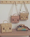 Olli Ella Borsetta in Rattan Casa Rosa - 21x19x10 cm Trousse e Pochette
