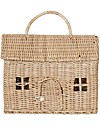 Olli Ella Borsetta Large in Rattan Casa Color Paglia - 24x23x14 cm Cestini in Vimini