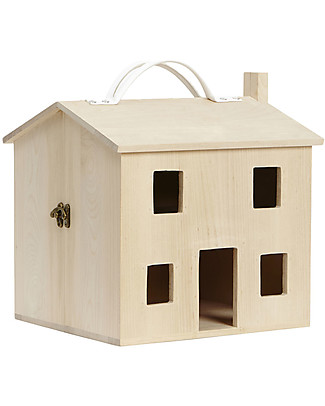 Olli Ella Casa delle Bambole, Natural - Leggera e Trasportabile! Case delle Bambole