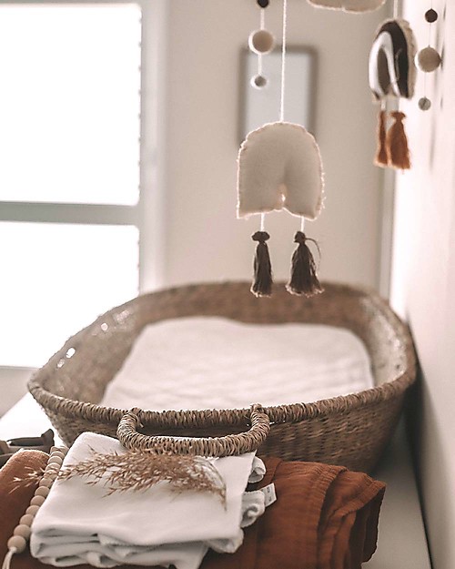 Olli Ella Cestino Fasciatoio Nyla -70x30 cm - Fatto a mano! Fasciatoi