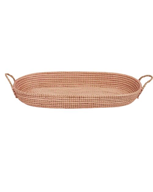 Olli Ella Cestino Fasciatoio Reva - Rosa - 6 kg - Fatto a mano! Fasciatoi