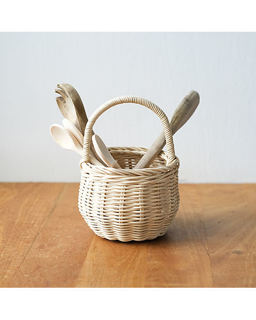 Set 8 Cestini In Vimini Con Manico - Mini Cestini Decorativi Per Matrimoni, Festività E Picnic | Design Romantico - Foto 8