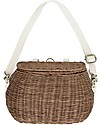 Olli Ella Cestino in Rattan Chari Mama - Naturale - da Borsa a Cestino per Bici! Trousse e Pochette