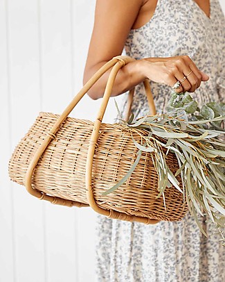 Olli Ella Cestino in Rattan - Mosey - Fatto a Mano! Contenitori Portaoggetti