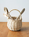 Olli Ella Cestino in Rattan Small - Fatto a Mano - Dorato Cestini in Vimini