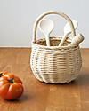 Olli Ella Cestino in Rattan Small - Fatto a Mano - Dorato Cestini in Vimini