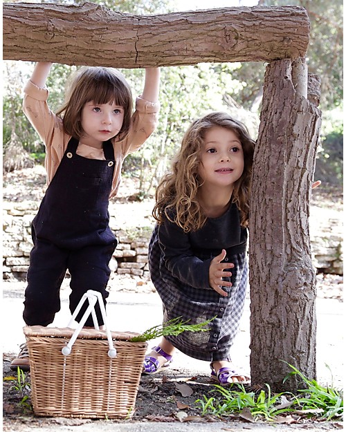 Olli Ella Cestino Piki, Naturale 23 x 15 x 15 cm - Fair trade, fatto a mano! Contenitori Porta Giochi