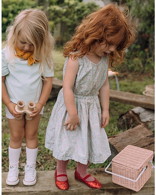 Olli Ella Cestino Piki, Rosa 23 x 15 x 15 cm - Fair trade, fatto a mano! Cestini in Vimini