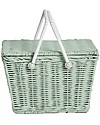 Olli Ella Cestino Piki, Verde Menta 23 x 15 x 15 cm - Fair trade, fatto a mano! Contenitori Porta Giochi