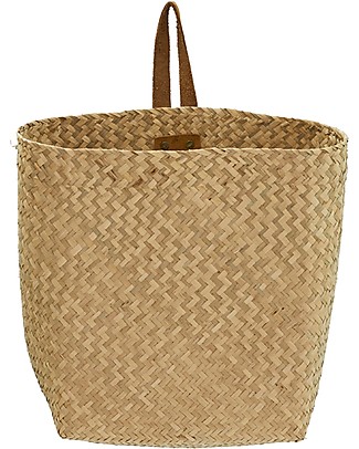 Olli Ella Cestino Portaoggetti in Rattan - Egg - Fatto a Mano! unisex  (bambini)