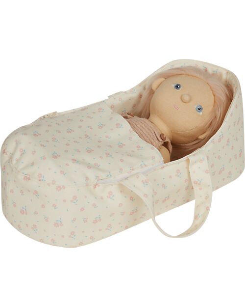Olli Ella Culla portatile per Bambole Dinkum - Motivo Floreale Bambole