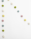 Olli Ella Ghirlanda Decorativa Palline in Feltro, Multicolore - Fatta a mano! Decorazioni da Parete