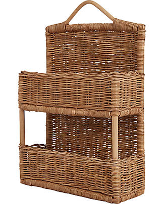Olli Ella Mensola da Parete in Rattan Hello - 26x39 cm Mensole