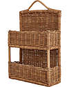 Olli Ella Mensola da Parete - Rattan - 26x10x39 cm Mensole