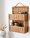 Olli Ella Mensola da Parete - Rattan - 26x10x39 cm Mensole