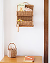 Olli Ella Mensola da Parete - Rattan - 26x10x39 cm Mensole