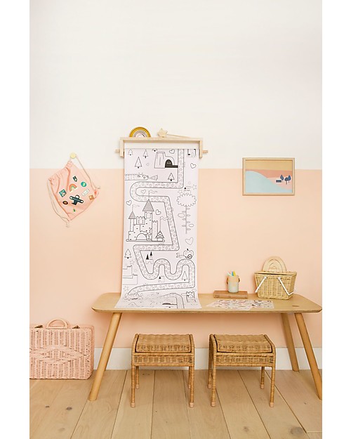 Olli Ella Poster da Colorare, Fiabe - Rotolo Lungo 8 metri! Disegnare e Colorare