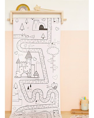 Olli Ella Poster da Colorare, Fiabe - Rotolo Lungo 8 metri! Disegnare e Colorare