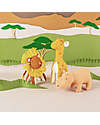 Olli Ella Set 3 Peluche Animali della Savana -  Fatti a Mano - Morbido Misto Lana Peluche