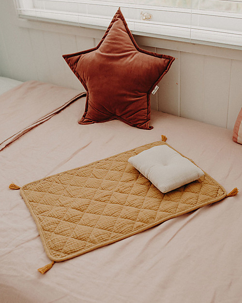 Olli Ella Set Piumino e Federa per Carrozzina per Bambole Strolley - Mostarda Accessori Bambole