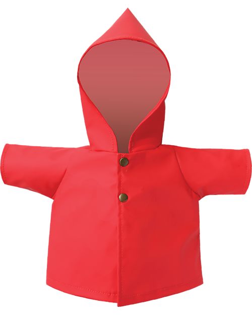 Olli Ella Set Vestiti Rainy - per Bambola Dinkum Doll - Rosso - 100% Cotone Accessori Bambole