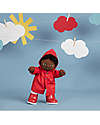 Olli Ella Set Vestiti Rainy - per Bambola Dinkum Doll - Rosso - 100% Cotone Accessori Bambole