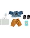 Olli Ella Set Vestiti Travel Togs per Bambola Dinkum Doll - Salvia - 100% Cotone Accessori Bambole