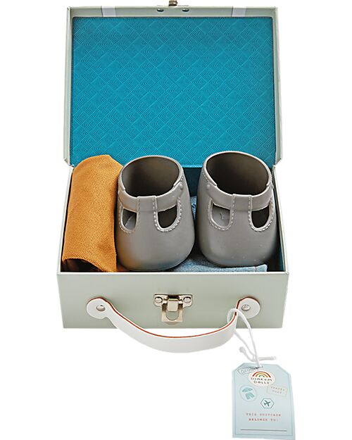 Olli Ella Set Vestiti Travel Togs per Bambola Dinkum Doll - Salvia - 100% Cotone Accessori Bambole