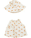 Olli Ella Set Vestiti Una Rainbow - per Bambola Dinkum Doll - Avorio - 35 cm - 100% Cotone Accessori Bambole