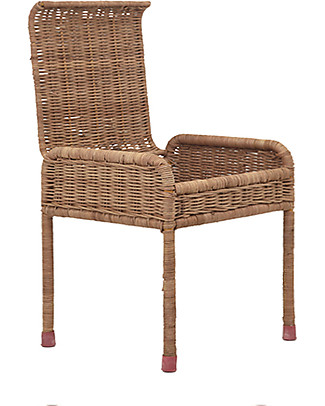 Olli Ella Sgabello in Rattan per Bambini, Natural - con Scomparto Segreto! Sgabelli