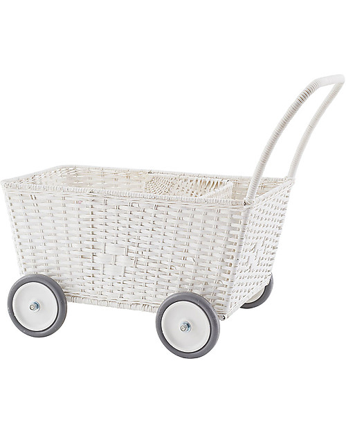 Olli Ella Strolley, Carrozzina per Bambole, Vimini - Bianco Carrozzine per Bambole
