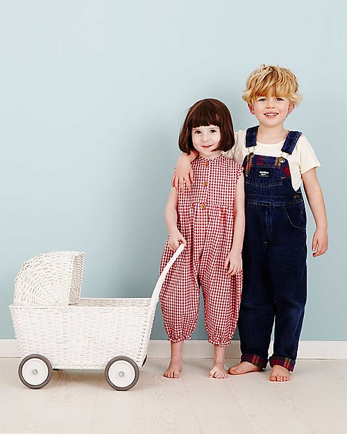 Olli Ella Strolley, Carrozzina per Bambole, Vimini - Bianco Carrozzine per Bambole