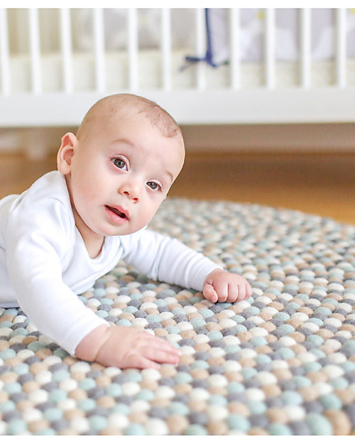 Olli Ella Tappeto in Feltro - Moon Drop - 100% Lana Tappeti Arredo