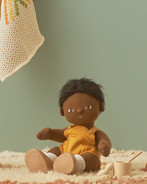 Olli Ella Tutina per Bambola Dinkum - Mostarda Accessori Bambole