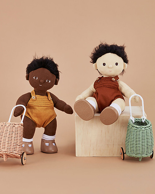 Olli Ella Tutina per Bambola Dinkum - Mostarda Accessori Bambole