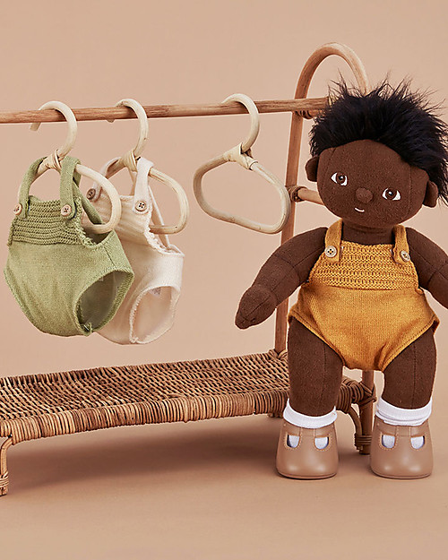Olli Ella Tutina per Bambola Dinkum - Mostarda Accessori Bambole
