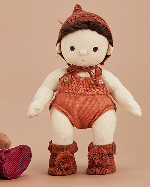 Olli Ella Tutina per Bambola Dinkum - Ruggine Accessori Bambole