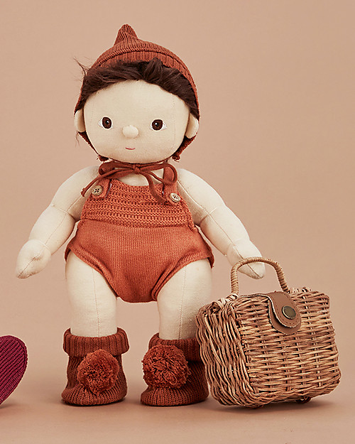 Olli Ella Tutina per Bambola Dinkum - Ruggine Accessori Bambole