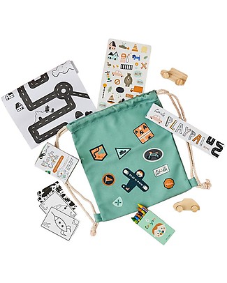 Olli Ella Zainetto con Giochi da Viaggio Play'n'Pack, Città Giochi da Viaggio